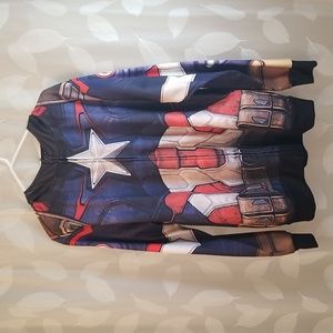Men's Large Captain America zip up hoodie